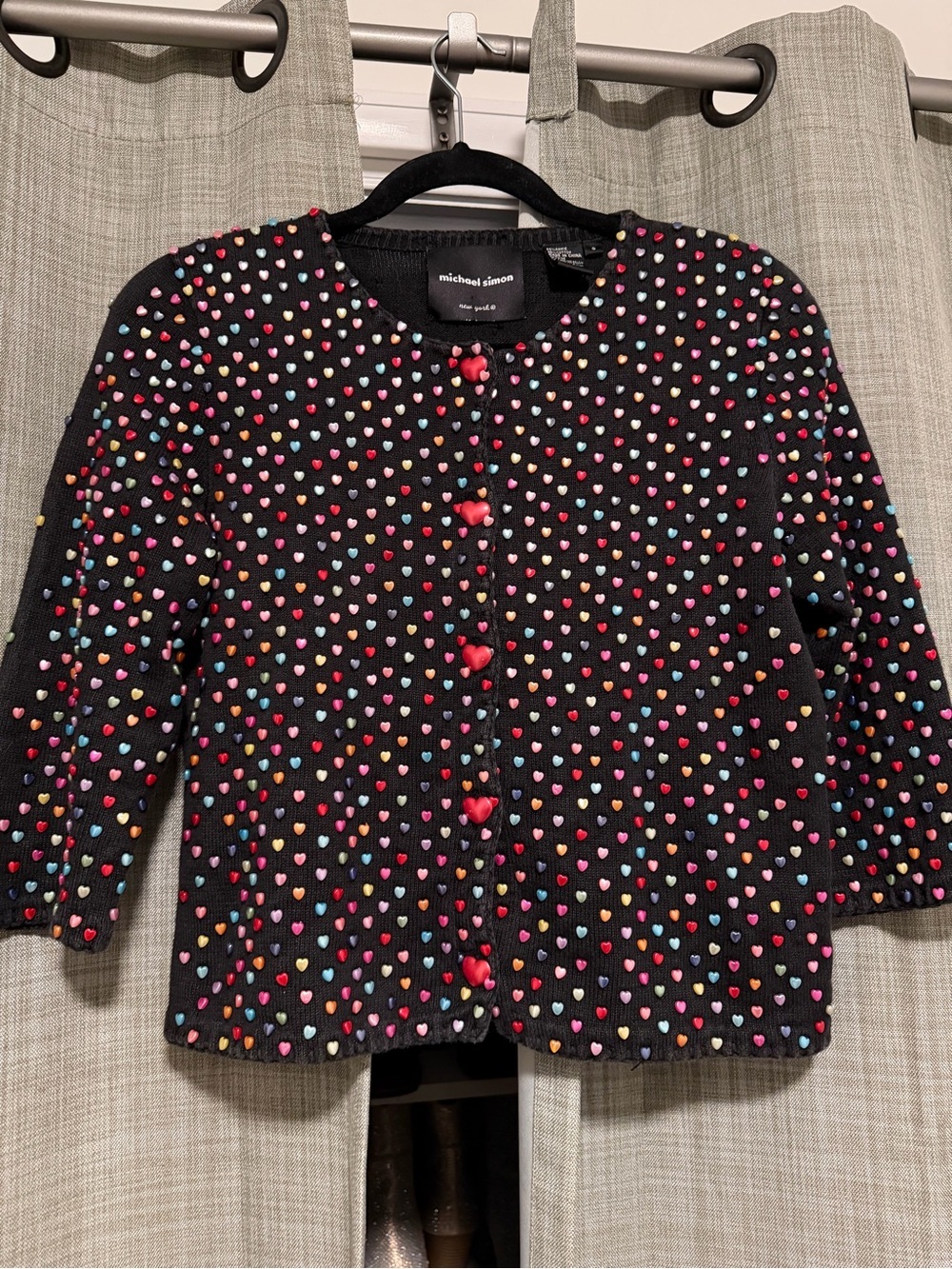Michael Simon be mine cardigan